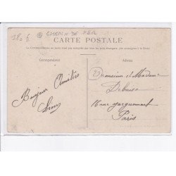 PONT L'ABBE: équipe d'ouvriers construisant la ligne du tramway, chemin de fer - très bon état