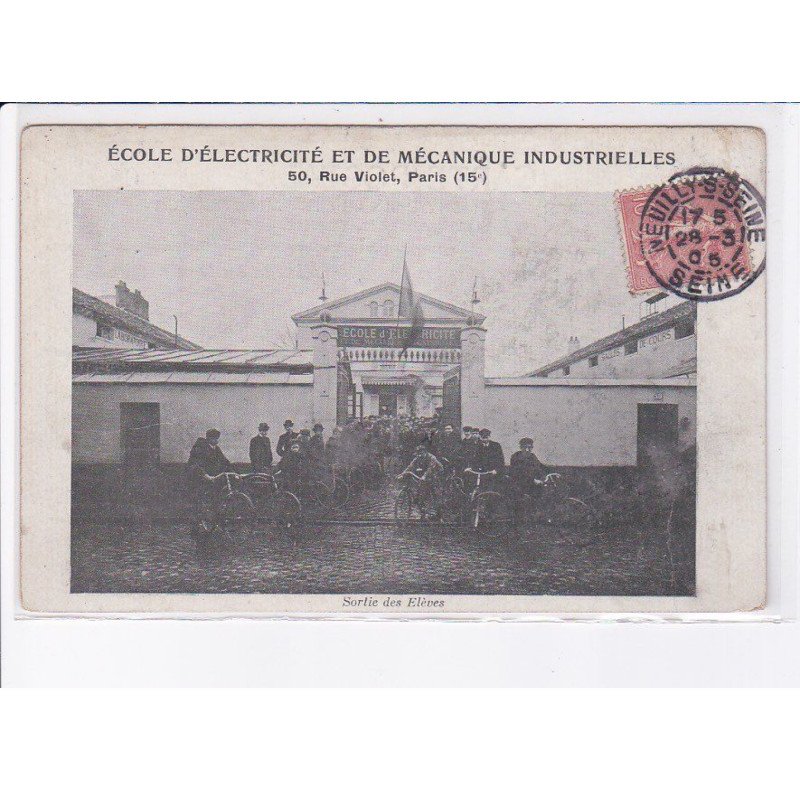 PARIS: 75015 école d'électricité et de mécanique industrielles - très bon état