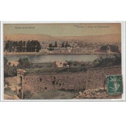 VALLEE DE LA MEUSE : GIVET : porte de Rancennes - CARTE TOILEE - très bon état