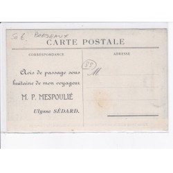 BORDEAUX: maison Ulysse sédard, ateliers de fabrication de manche (le tournage) - très bon état