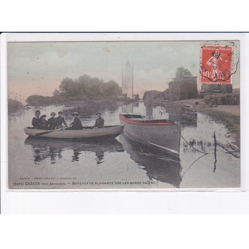 CAZAUX: bateaux de plaisance sur les bords du lac - très bon état