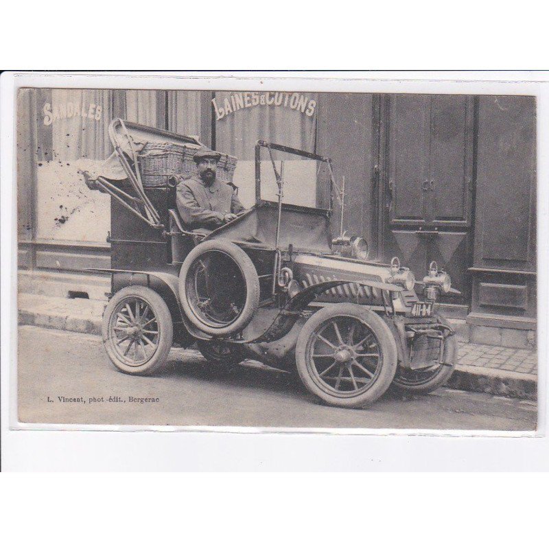 BERGERAC: automobile, représentant (sandales - laines et cotons) - très bon état
