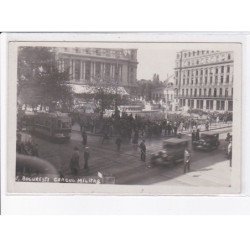 ROUMANIE: BUCURESTI; cercul militar, tramway, automobile - très bon état