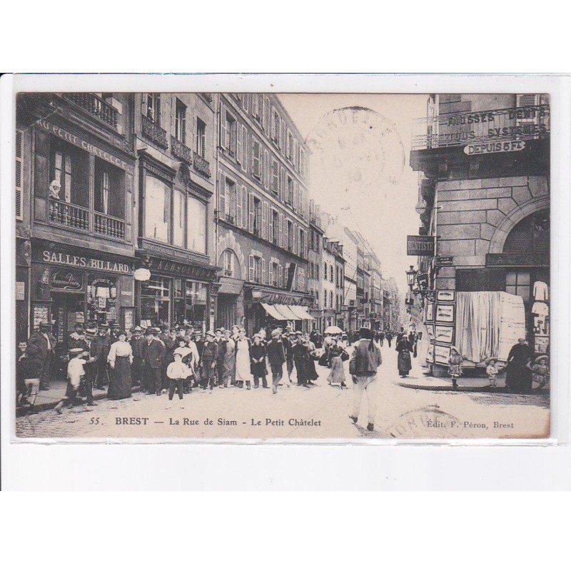 BREST: la rue de siam, le petit châtelet,s alle de billard - très bon état