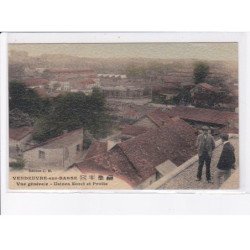 VENDEUVRE-sur-BARSE: vue générale usines soret protte cachet 34e régiment territorial infanterie 18e co  - très bon état
