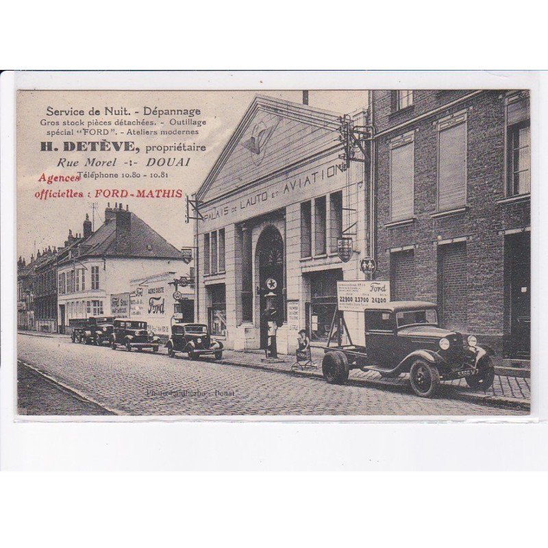 DOUAI: service de nuit dépannage H. Detève,ford, palais de l'auto et aviation, automobile - très bon état
