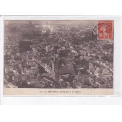 SOLESMES: vue de solesmes prise en ballon - très bon état