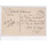 LAMBRES: aviateur Mollien, sur monoplan Blériot, cachet fête d'aviation de bienfaisance - état