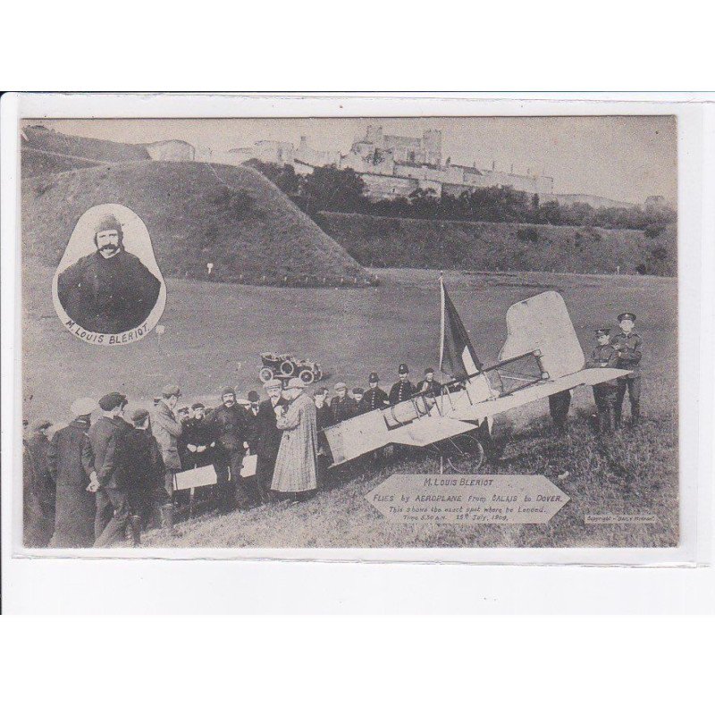 AVIATION: Louis Blériot flies by aeroplane from calais to dover - très bon état
