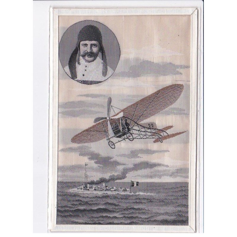 AVIATION: Blériot, traversée de la manche, soie - très bon état