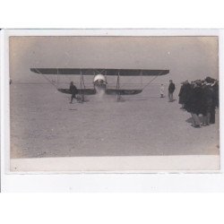 BERCK: aviation, le crotoy, biplan du capitaine Gérard, escadrille du crotoy - très bon état