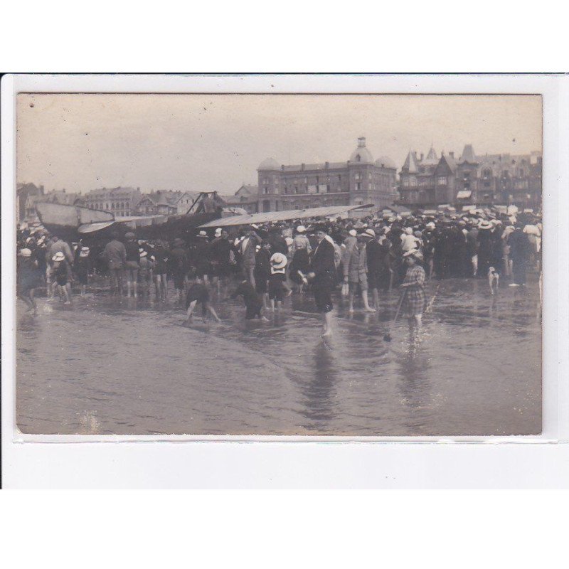 AVIATION: sur la plage, à localiser - très bon état