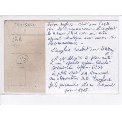 SAINGHIN: abgeschossenes eagl. flugzeug, aviation, avion - très bon état