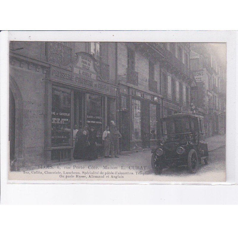 BLOIS: automobile, patisserie confiserie du chateau, L. Gubat - très bon état
