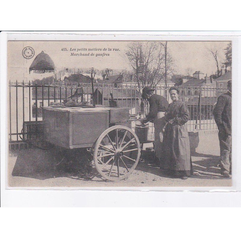 INDRE ET LOIRE: les petits métiers de la rue, marchand de gaufres - très bon état