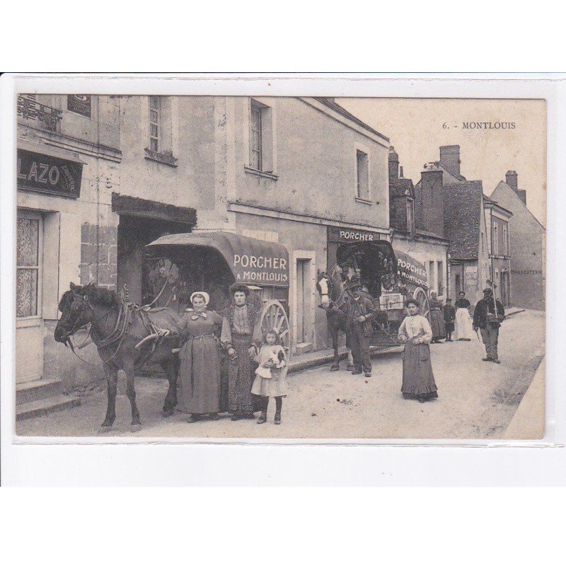 MONTLOUIS: attelage, porcher - très bon état