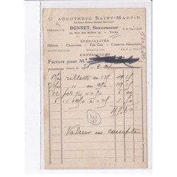 TOURS: charcuterie saint-martin, 99 rue des halles, bonnet successeur - état