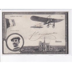 AMIENS: circuit de l'est, monoplan Blériot, Alfred Leblanc, aviation, avion, autographe Camerman - très bon état