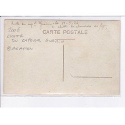 AVIATION: accident, chute du caporal Guerin - très bon état