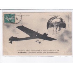 RUCHONNET: le premier aviateur ayant traversé bordeaux, 19 semaine aviation bordeaux beau-désert-merignac - tbé