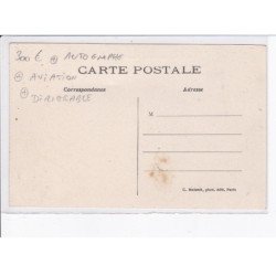 AVIATION: dirigeable pionniers de l'air aéronef M. Malécot moteur buchet 25 h.p. P.C.M., autographe - très bon état