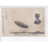 AVIATION: le santos-dumont n°6 et portrait de M. Santos-Dumont, dirigeable - très bon état