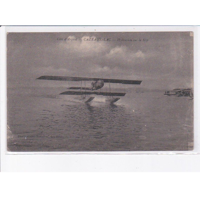 CAZEAUX-LAC: hydravion sur le slip - très bon état