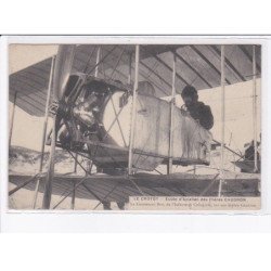 LE CROTOY: école d'aviation des frères caudron, Lt. Bon de l'infanterie coloniale - très bon état