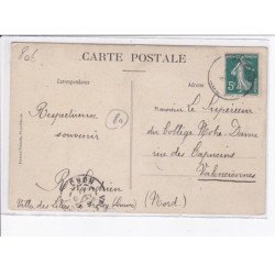 LE CROTOY: école d'aviation des frères caudron, Lt. Bon de l'infanterie coloniale - très bon état