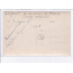 BELFORT: enterrement de charles pegoud, aviation - très bon état