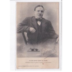 LE CROTOY: autographe plus jeune looper Dumont du monde, aviateur simon bouclant la boucle sur caudron - très bon état