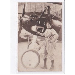 AULNAY-sous-BOIS: aviation, aviatrice Marthe Blondel - très bon état