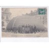 VINCENNES: fête aérostatique , le "ville de vincennes" au gonflement, ballon rond - état