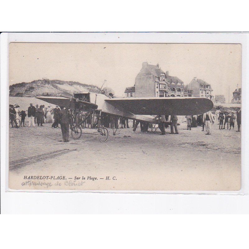 HARDELOT-PLAGE: sur la plage, aviation, avion - très bon état