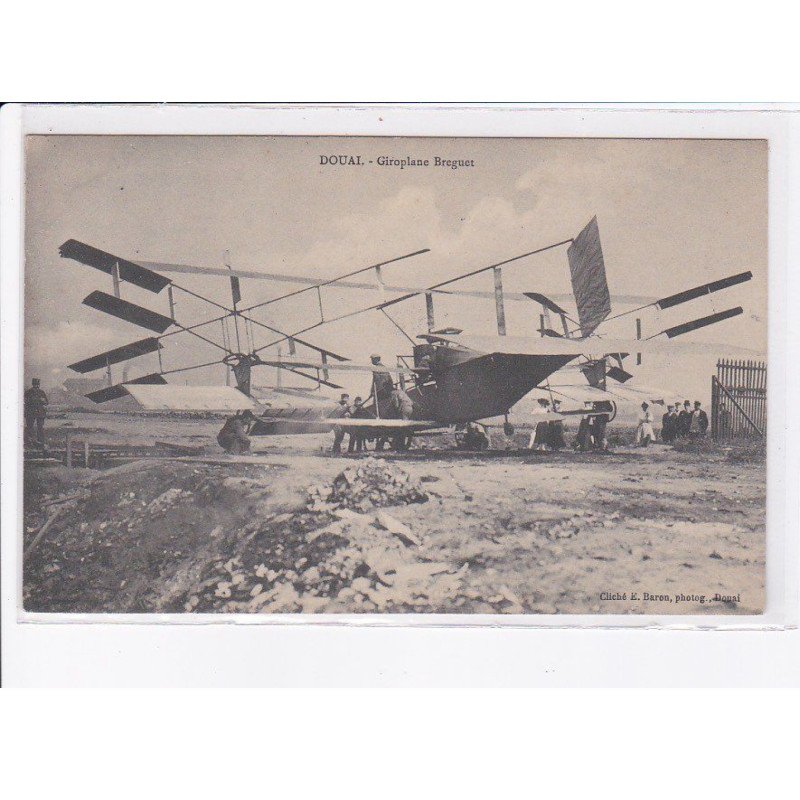 DOUAI: giroplane breguet, aviation - très bon état