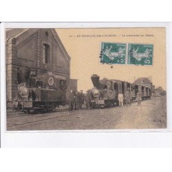 SAINT-ROMAIN-de-COLBOSC: le tramway au dépôt, train - état