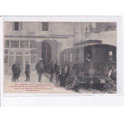 LUCHON: chemin de fer crémaillère superbagneres premier essai motrice cachet hôpital temporaire n°64 - très bon état