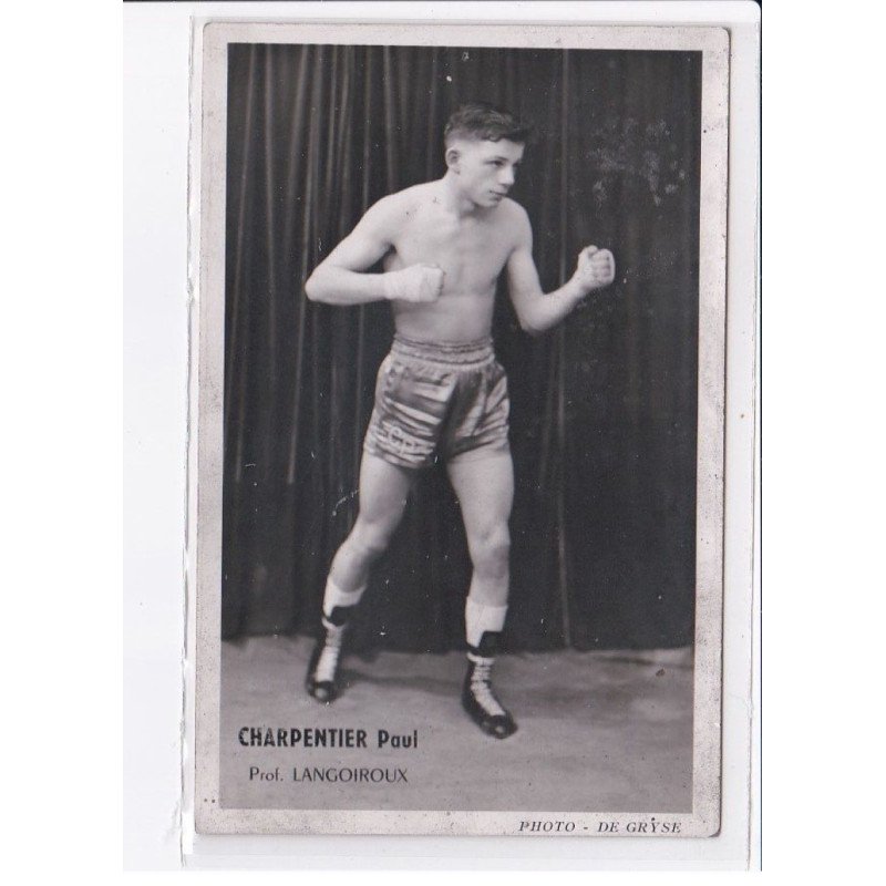 SPORTS: boxe Charpentier Paul, prof. Langoiroux - très bon état