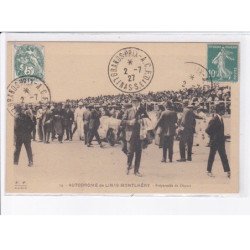 LINAS-MONTLHERY: autodrome de linas montlhéry, préparatifs de départ, cachet grand-prix - très bon état