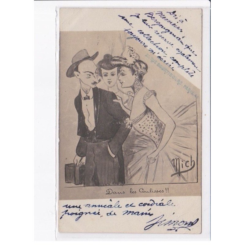 ILLUSTRATEUR: Mich, autographe, reporter Simons (photographe) dans les coulisse - état