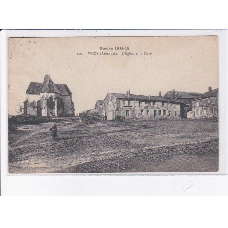 VRIZY: l'église et la place - très bon état