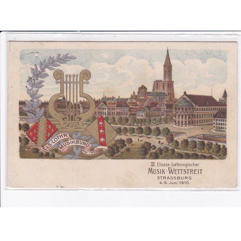 STRASBOURG: musik-wettstreit, III elsass-lothringischer - état