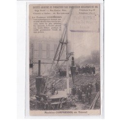 LILLE: société anonyme de fondations par compression mécanique du sol, machine compressol - très bon état