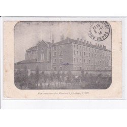 LYON: contonnement des missions africaines cachet 14e section commis ouvriers militaire groupe serin - très bon état