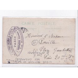 PARIS: ligue contre la désertion des campagnes, autographe - très bon état