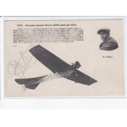 AVIATION: autographe Gibert monoplan esnault pelterie REP - très bon état