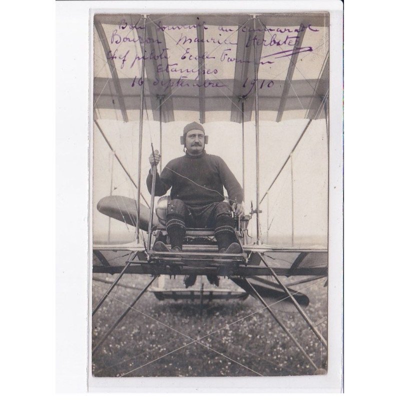 AVIATION: autographe Herbster, etampes, essonnes - très bon état