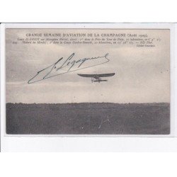 AVIATION: autographe Legagneux, 1909 Louis Blériot grande semaine d'aviation de la champagne - très bon état