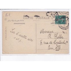 AVIATION: autographe Tabuteau biplan maurice farman, piloté par tabuteau - très bon état