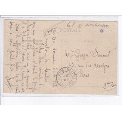 AVIATION: autographe Vergnieault sur biplan goupy-gnome - très bon état